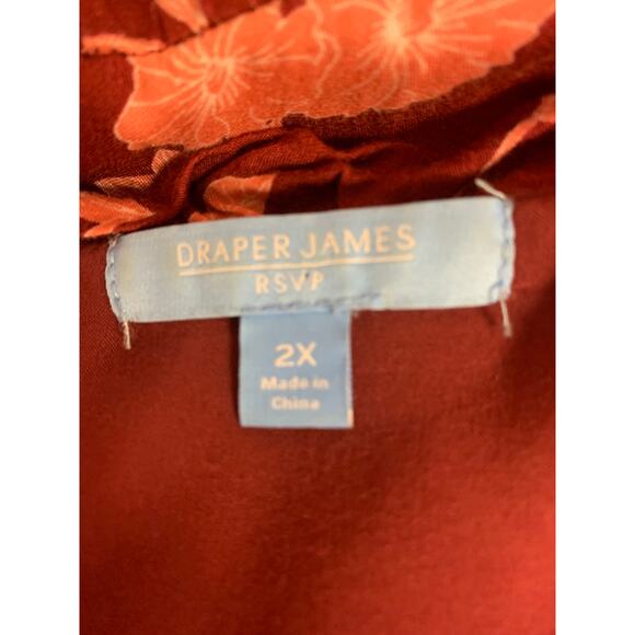 Draper James RSVP Dress  Floral Causal Bloomcore Feminine Career Womens SZ 2X - Picture 5 of 10